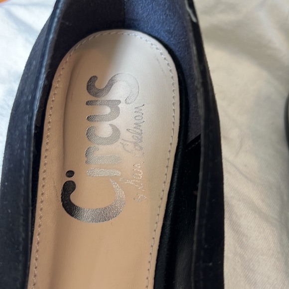 Circus by Sam Edelman - Black Suede Pointed Flats - Picture 6 of 8